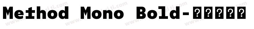 Method Mono Bold字体转换